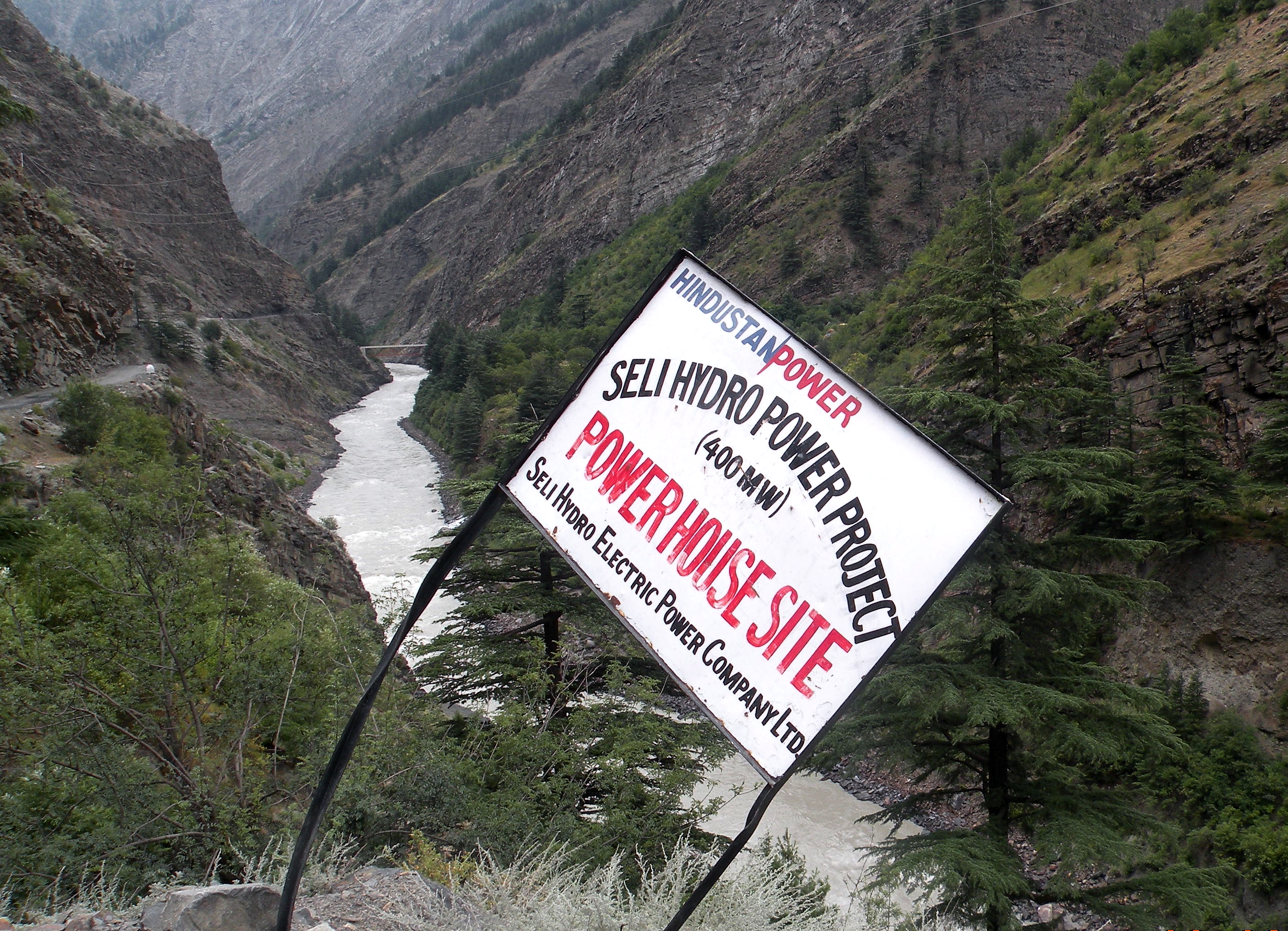 Power house site of the proposed SELI project which is going to affect the udaipur region of Lahaul.                                                                                                                                                   Pic Date : 26/08/2014
